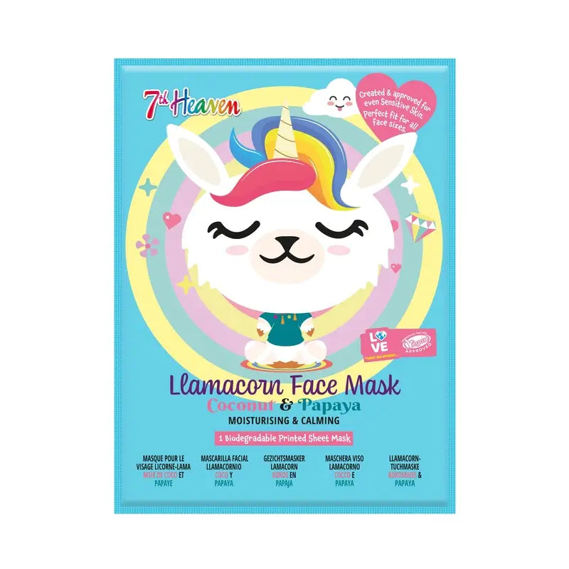 7 Himmel Tier Maske Lamakorn Tuch Maske , 2 Stück