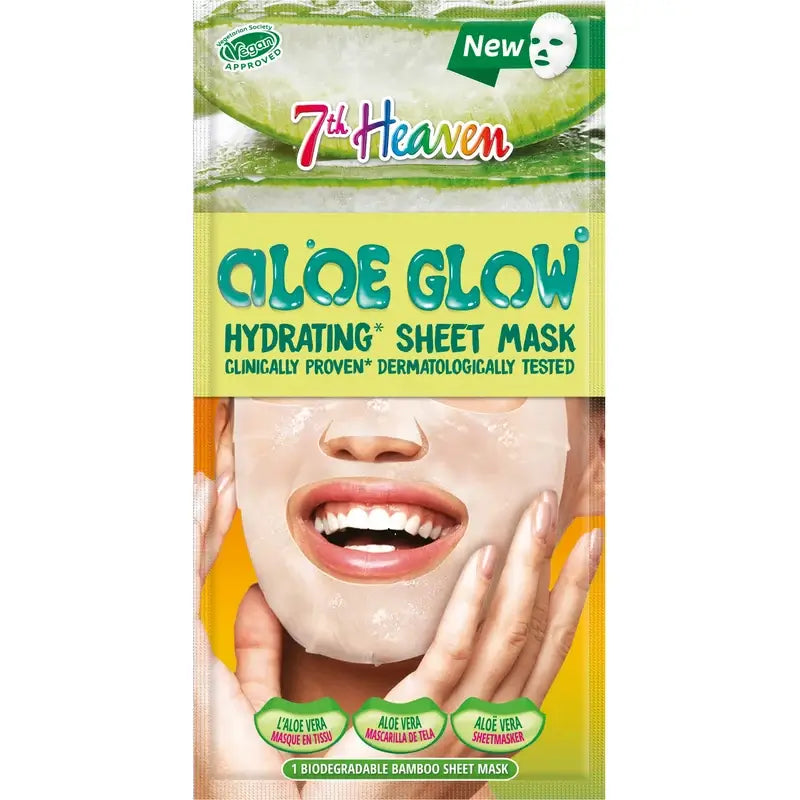 7 Heaven Alow Glow Feuchtigkeitsspendende Tuchmaske, 16 Gramm