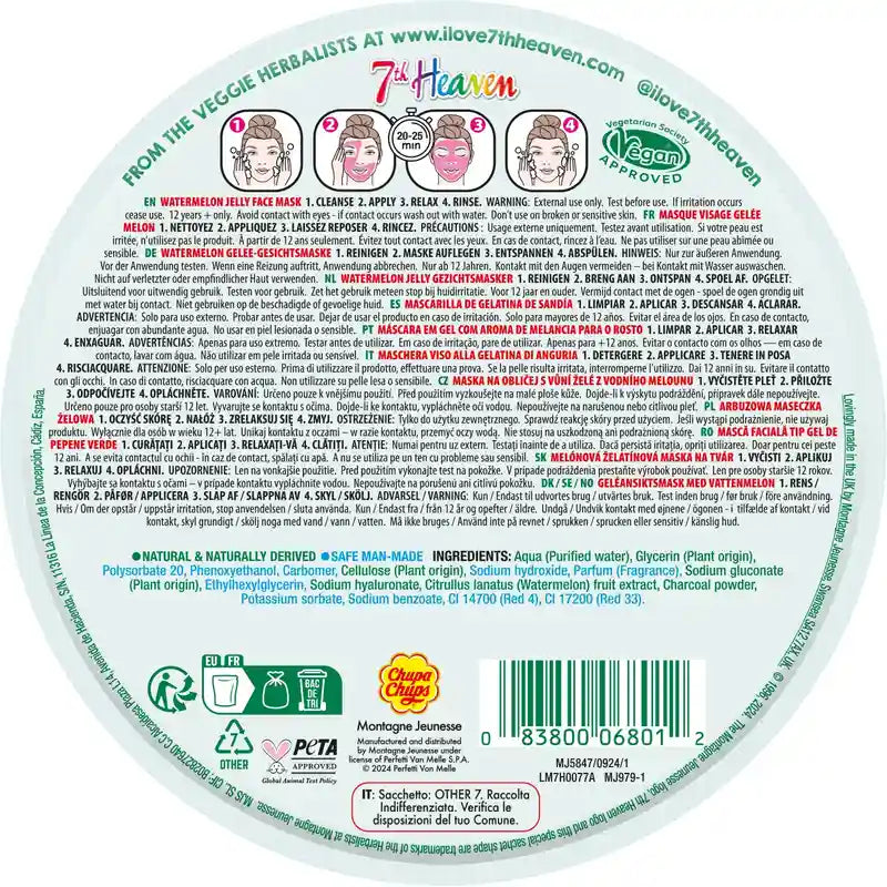 7 Heaven Jelly Chupa Chups Wassermelone Gelee-Maske