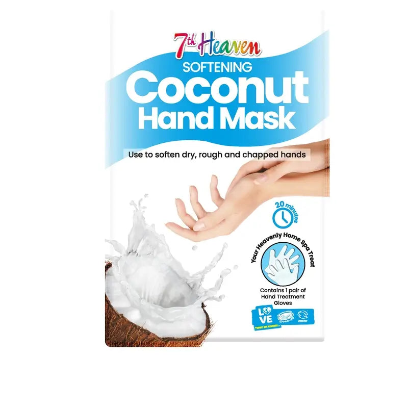 7 Heaven Coconut Moisturising Hand Mask , 1 Stück