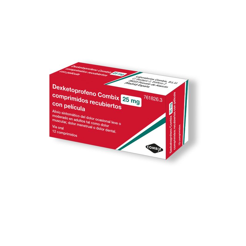 Combix Efg Dexketoprofen 25 mg, 12 Filmtabletten
