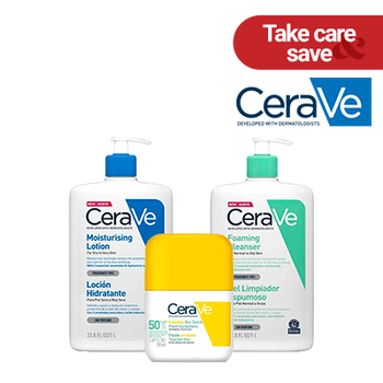 REBAJAS - VERANO -YELLOWDAYS - CERAVE BODY, SOLARES, CLEANSERS 3X2 (31 JULIO 2026)