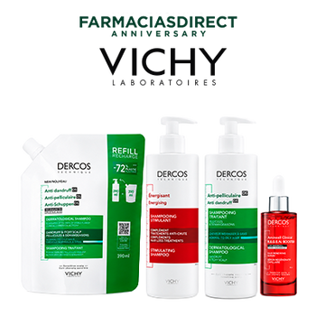 L´OREAL - VICHY DERCOS 15% 1 UNIDAD - 20% DTO. 2ª UD. - ANIVERSARIO - FARMAWEEK - CAIDA CAPILAR(30 SEPTIEMBRE 2026)