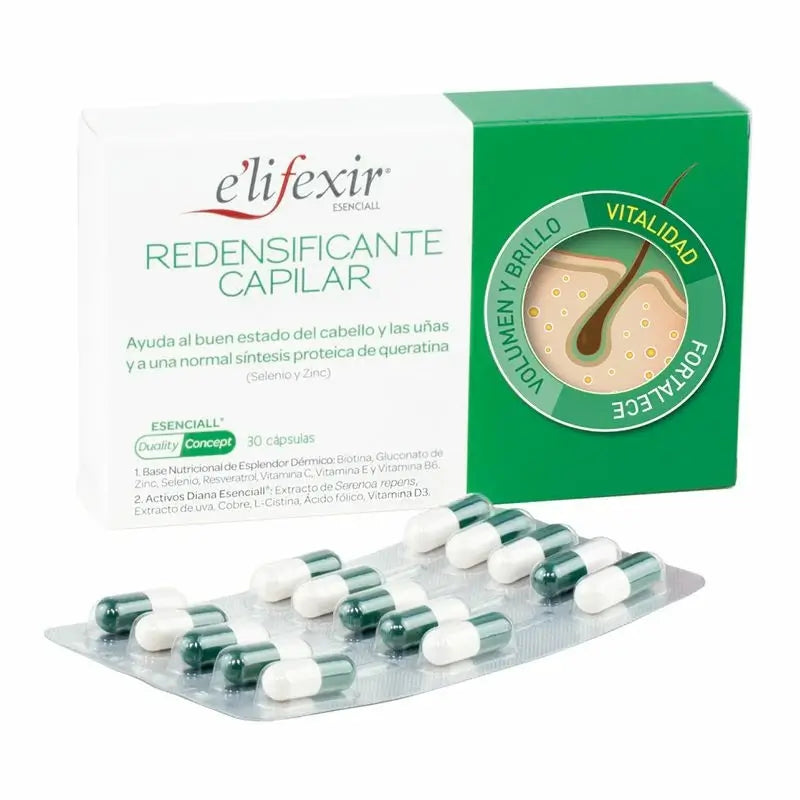 Elifexir Essential Hair Redensifying and Fortifying Hair Loss Reducer 60 Kapseln