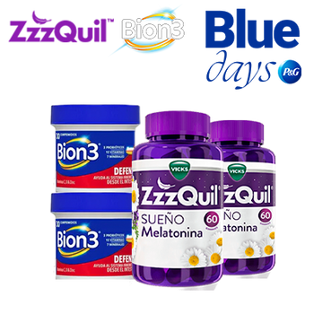 BLUE DAYS - PACKS VIRTUALES BION3, ZZZQUIL HASTA 25% DTO. ON GOING (2 NOVIEMBRE 2026)