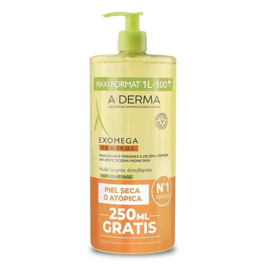 A-Derma Exomega Control Anti-Juckreiz Emollient Reinigungsöl , 1000 ml