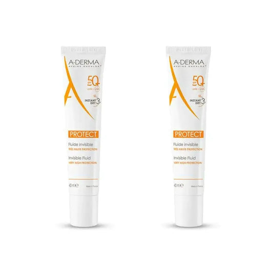 A-Derma Aderma Schützen Unsichtbare Sonne Fluid Spf50+, 2X40 Ml
