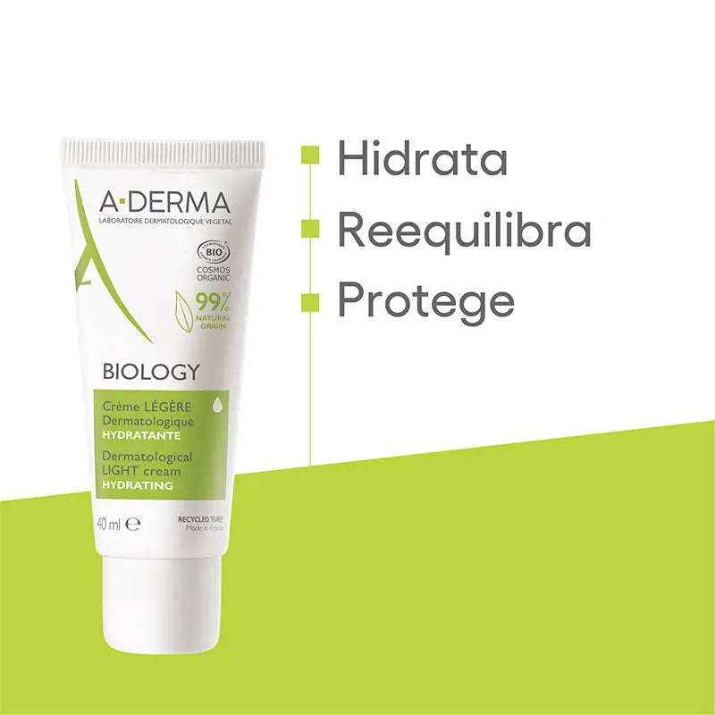 A-Derma Biology Light Dermatologische Feuchtigkeitscreme 40 ml