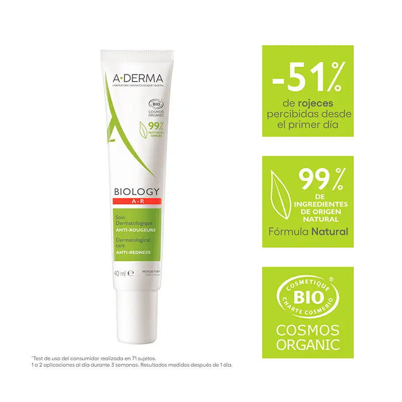 A-Derma Biology Dermatologische Anti-Rötungen Pflege 40 ml