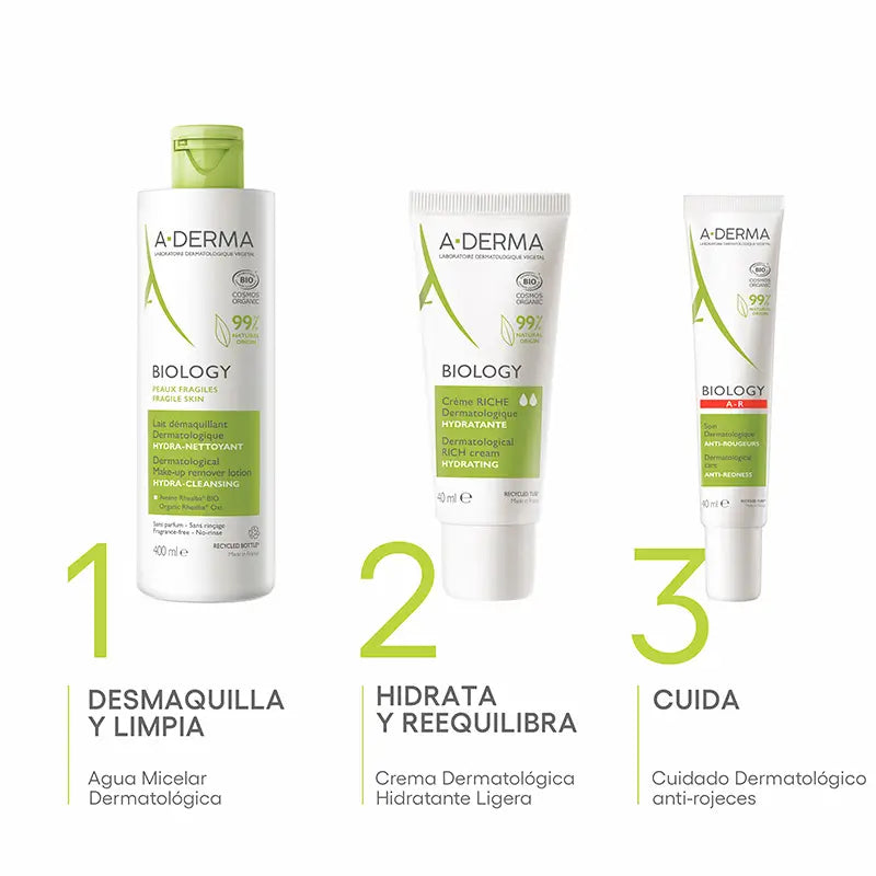 A-Derma Biology Dermatologische Make-up-Entferner-Milch 400 ml