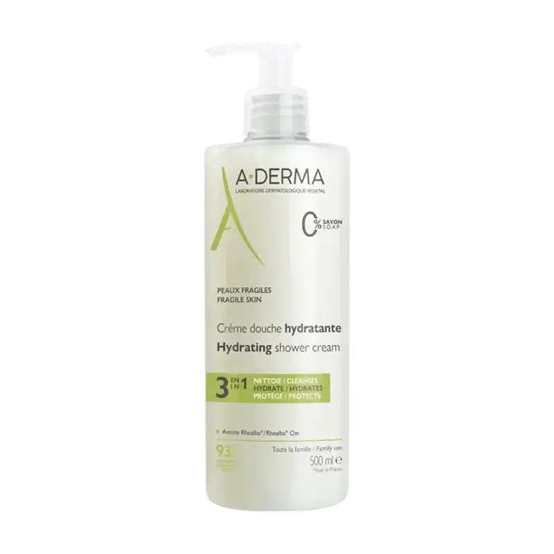 A-Derma Feuchtigkeitsspendende Duschcreme 500Ml