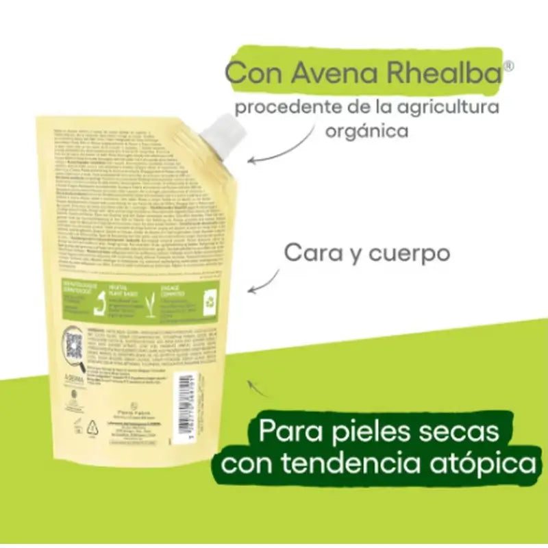 A-Derma Exomega Control Öko-Rückfettungsöl, 500 ml