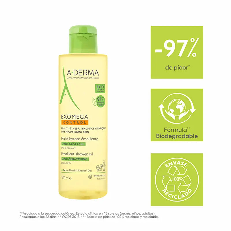 A-Derma Exomega Control Emollientes Duschöl 500 ml