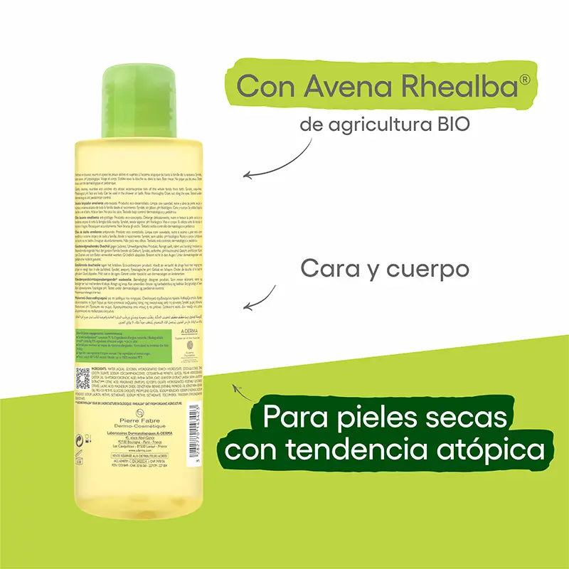 A-Derma Exomega Control Emollientes Duschöl 500 ml