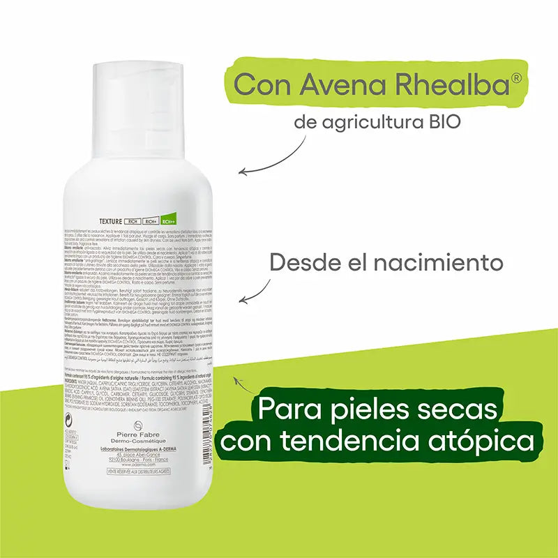 A-Derma Exomega Control Feuchtigkeitsbalsam 400 ml