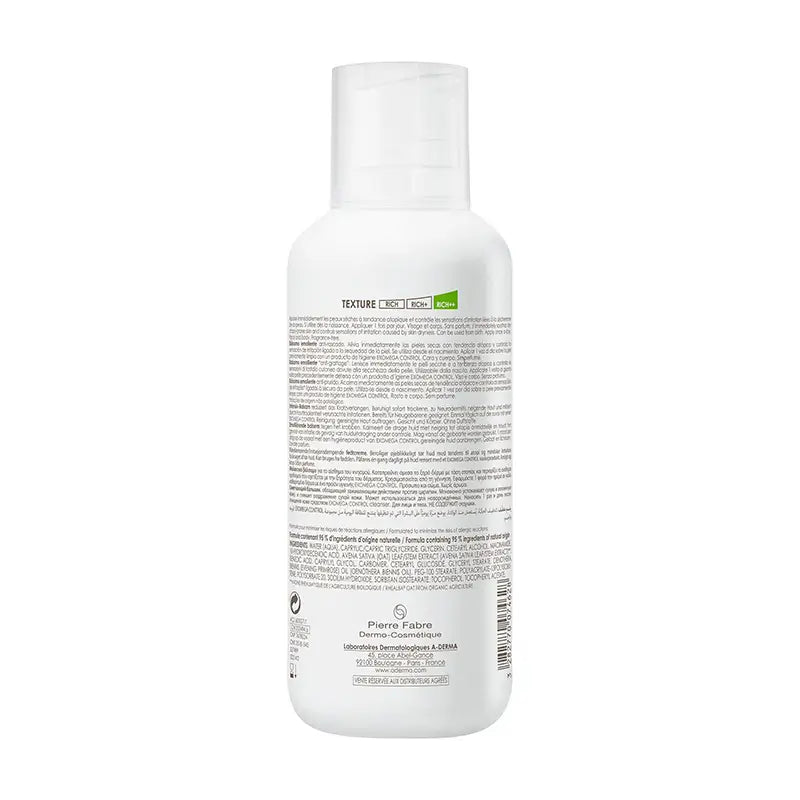 A-Derma Exomega Control Feuchtigkeitsbalsam 400 ml
