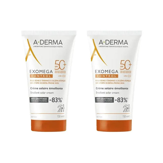 A-Derma Exomega Control Sonnencreme Spf 50+ Ad, 2X150 Ml