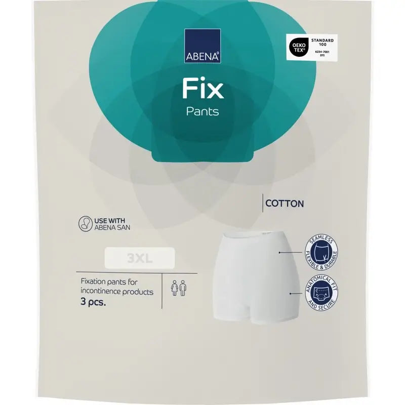 Abena Fix Fixierhöschen aus Baumwolle, Größe 3XL, 10 Stück