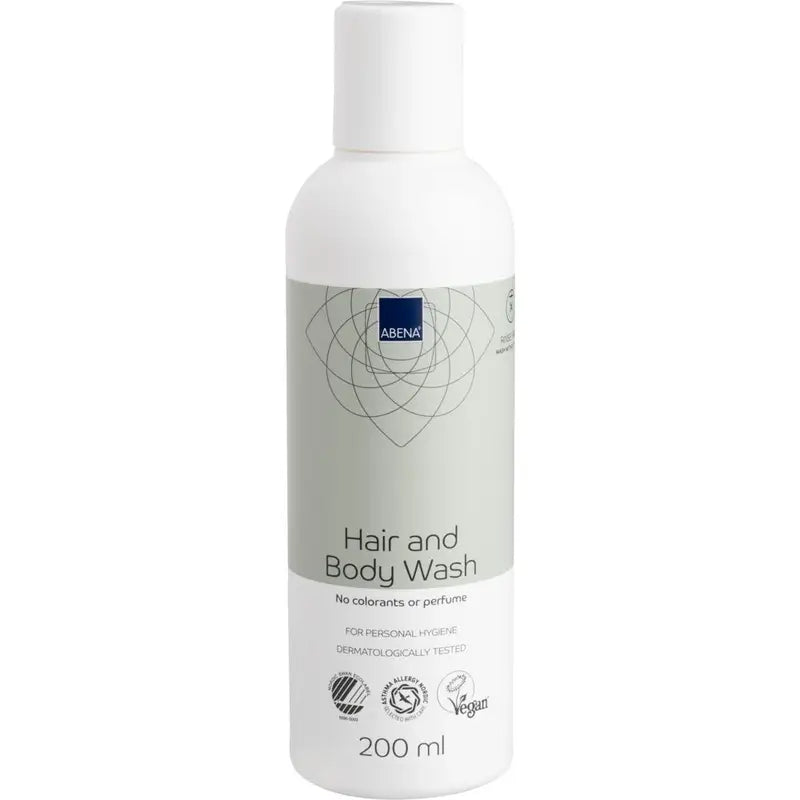 Abena Duschgel und Shampoo ohne Ausspülen, 200 ml