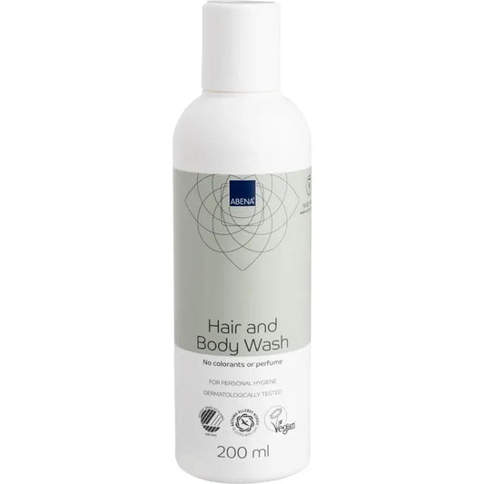 Abena Duschgel und Shampoo ohne Ausspülen, 200 ml