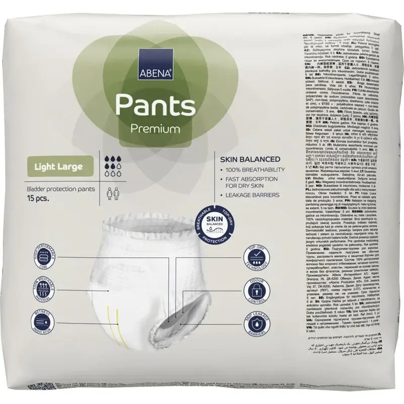 Abena Pants Premium Light, Größe L, 15 Stück