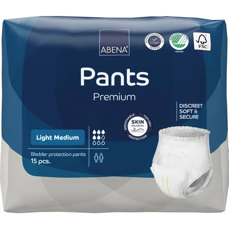Abena Pants Premium Light, Größe M, 15 Stück