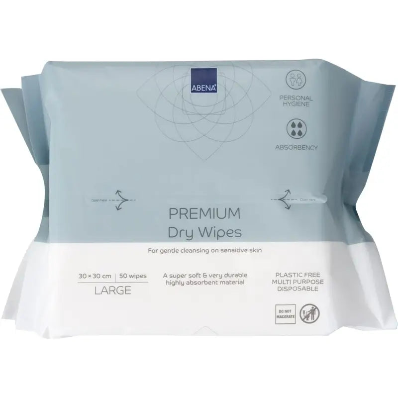 Abena Premium-Mehrzweck-Trockentücher 30 x 30 cm, 50 Stück