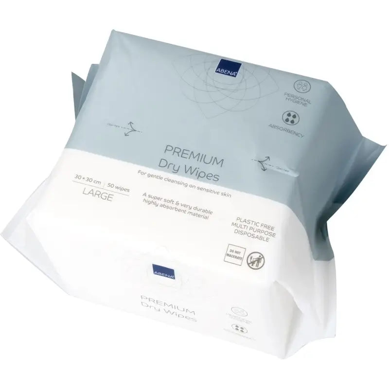 Abena Premium-Mehrzweck-Trockentücher 30 x 30 cm, 50 Stück