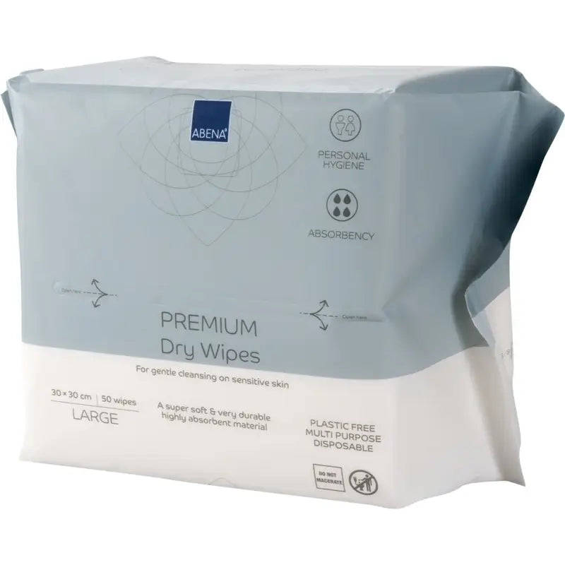 Abena Premium-Mehrzweck-Trockentücher 30 x 30 cm, 50 Stück