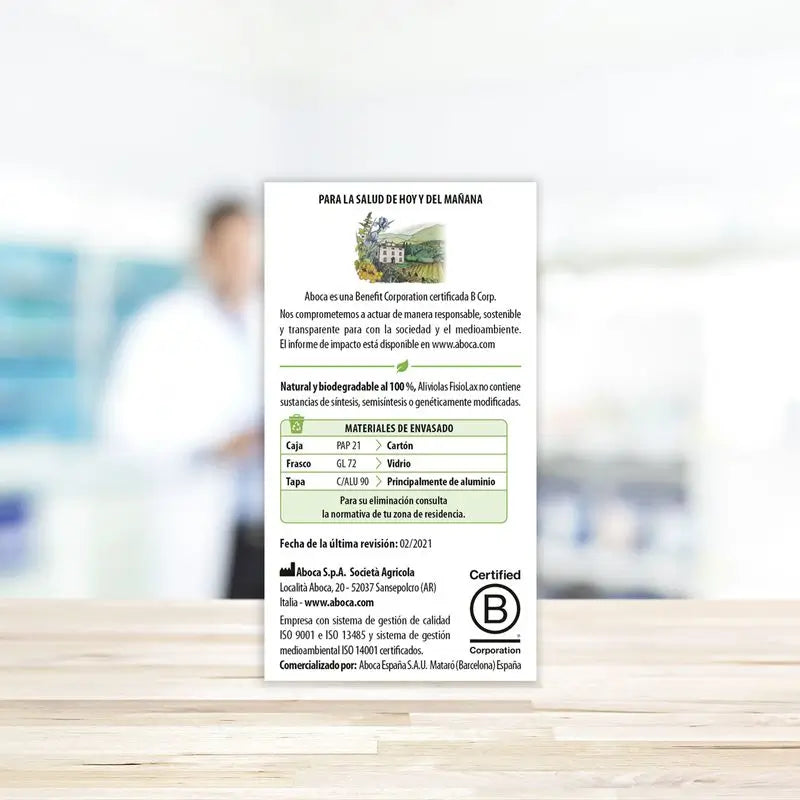Aboca Aliviolas Fisiolax Verstopfung, 90 Tabletten