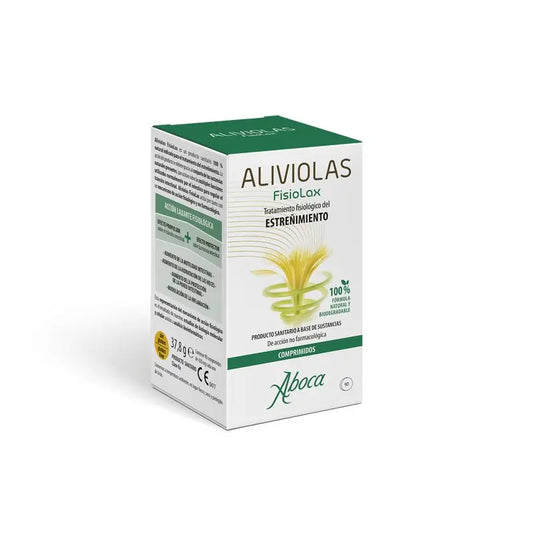 Aboca Aliviolas Fisiolax Constipation, 90 tablets