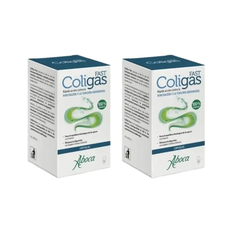 Aboca Coligas Fast Flasche, 2X50 Kapseln