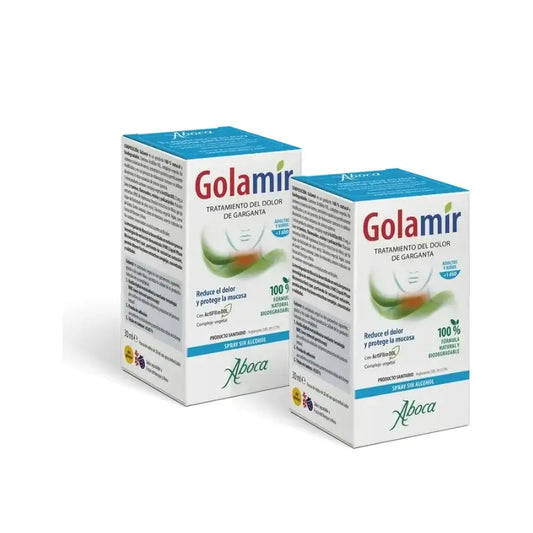 Aboca Golamir 2Act alkoholfreies Halsspray, 30 ml, 2er-Pack