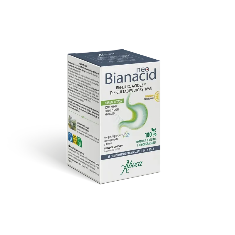 Aboca Neobianacid Zitrone, 45 Tabletten