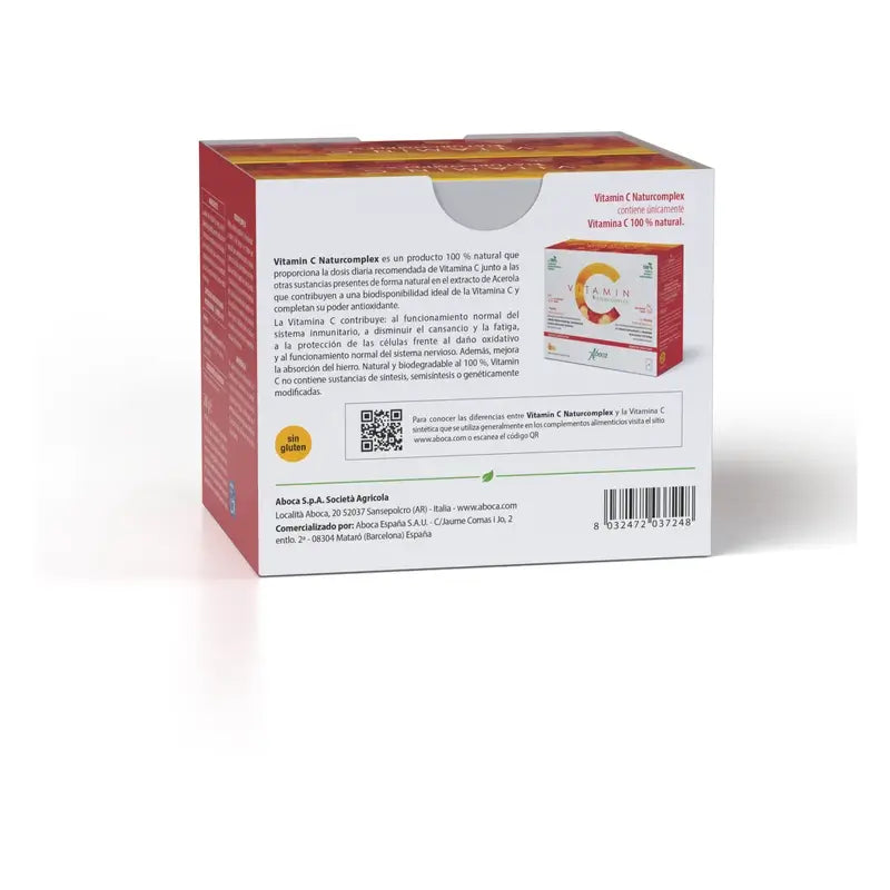 Aboca Vitamin C Naturcomplex Nahrungsergänzungsmittel, 20 + 20 Beutel