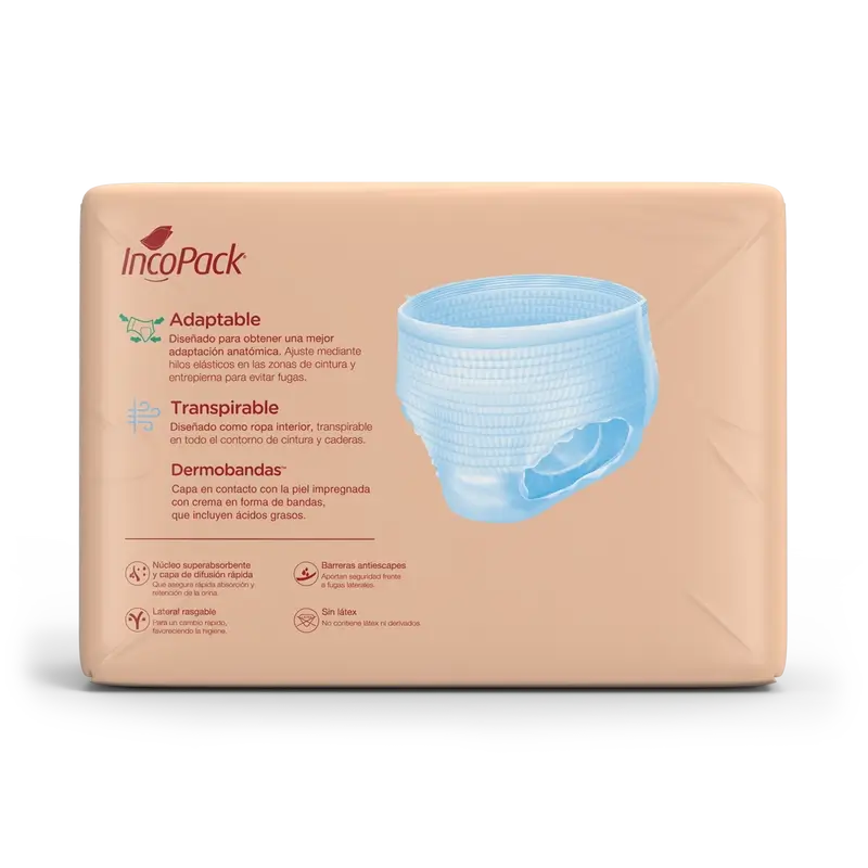Incopack Absorbent Pant Pant Supernight Large Size , 80 Stück