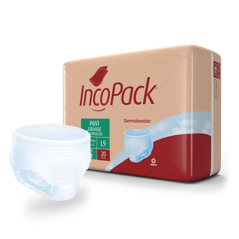 Incopack Absorbent Pant Pant Supernight Large Size , 80 Stück