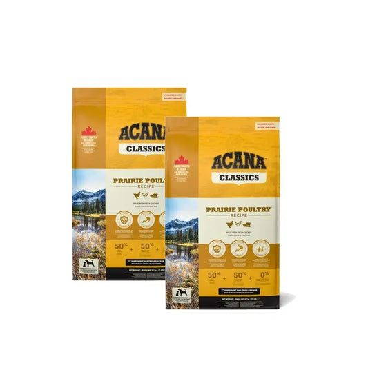 Acana Canine Adult Classics Prairie Geflügel 14,5 kg, Hundefutter , Packung 2