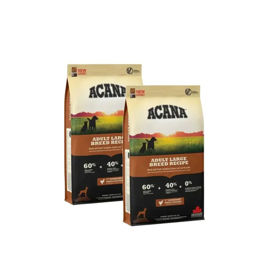 Acana Canine Adult Heritage Große Rassen 17kg Hundefutter 2er-Pack