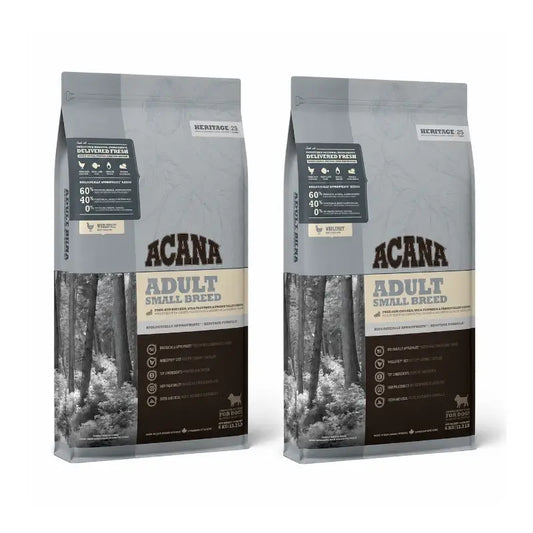 Acana Canine Adult Heritage Kleine Rassen 6kg Hundefutter 2er-Pack