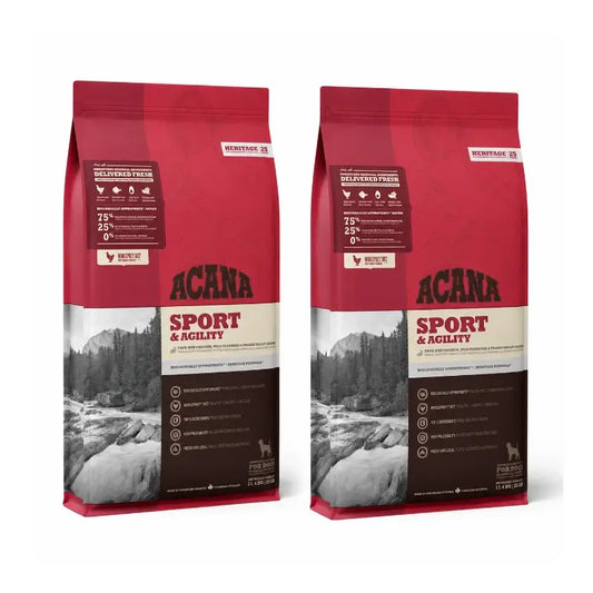 Acana Canine Adult Heritage Sport Agility 17kg Hundefutter 2er-Pack