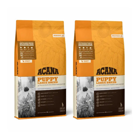Acana Canine Puppy Heritage Große Rassen 17kg Hundefutter 2er-Pack
