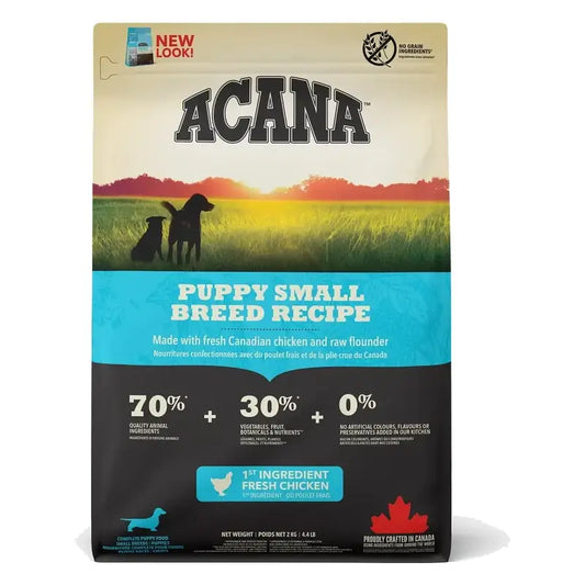 Acana Canine Puppy Heritage Small Breed 2kg Hundefutter für kleine Hunde