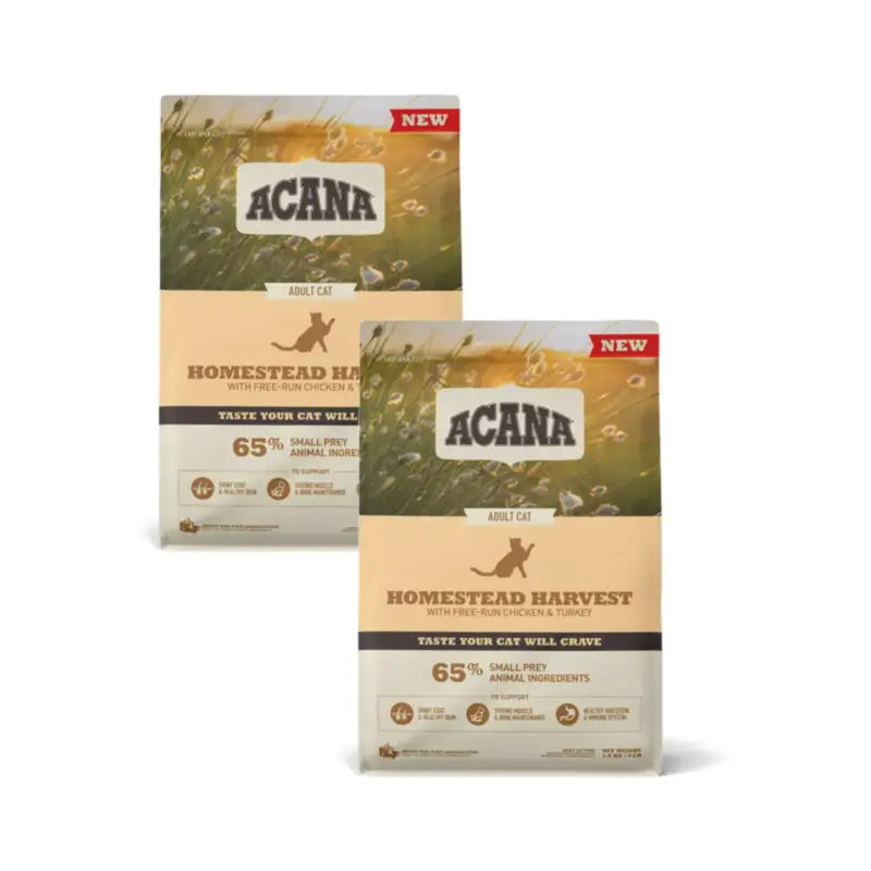 Acana Feline Adult Homestead Pack, 2 x 1,8 kg Katzenfutter