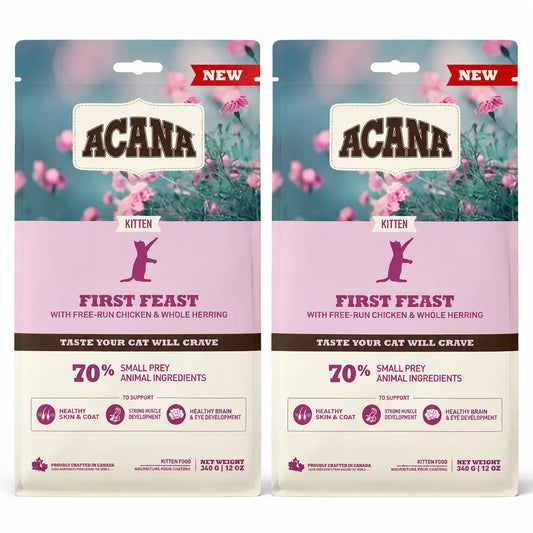 Acana Feline Kitten First Feast 1,8 kg Katzenfutter, Packung 2