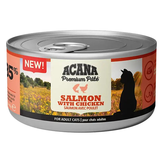 Acana Feline Premium Pate Lachs & Huhn 24X85Grs Nassfutter für Katzen