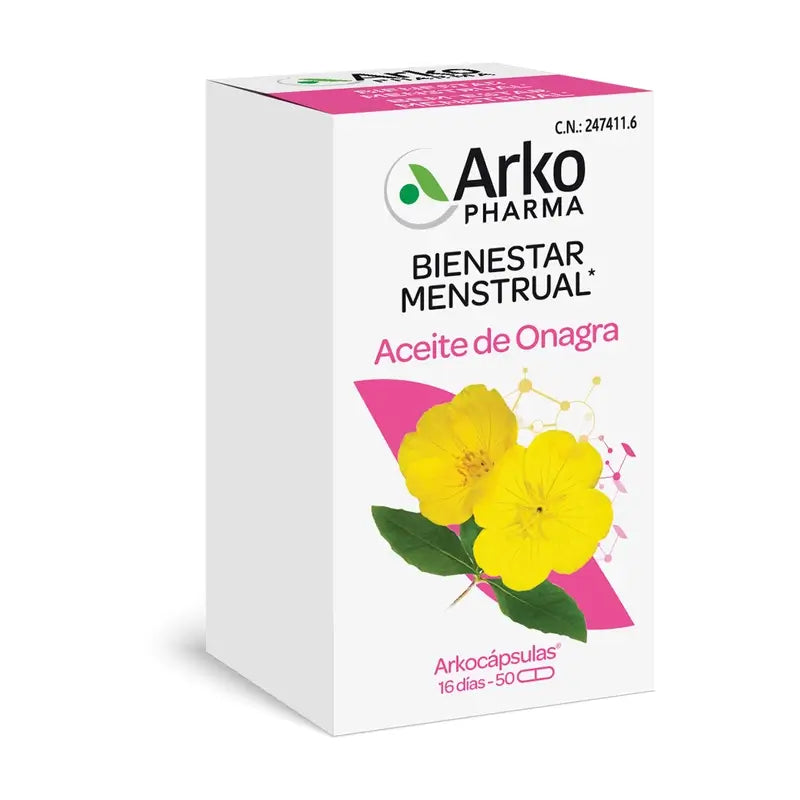 Arkopharma Arkocápsulas Nachtkerzenöl Bio, 50 Kapseln