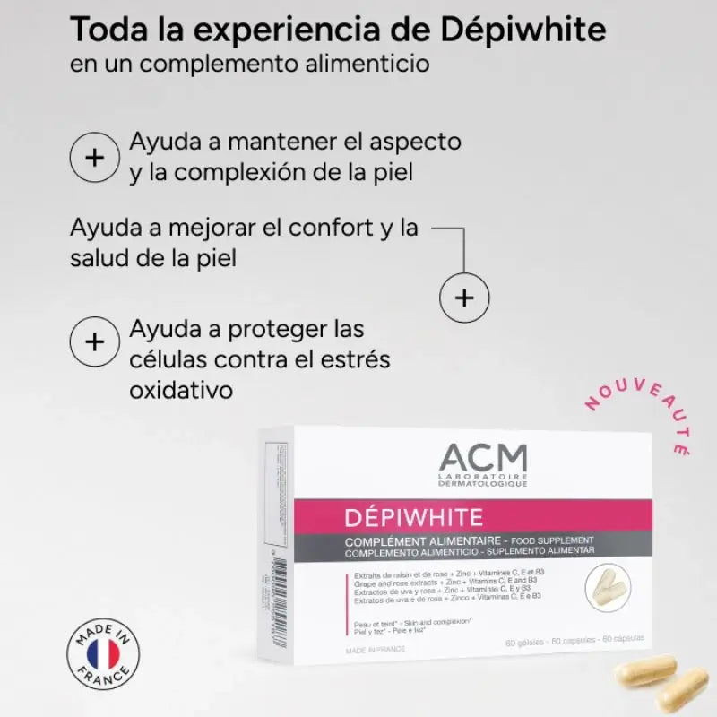 Acm Laboratoires Dépiwhite Nahrungsergänzungsmittel, 60 Kapseln