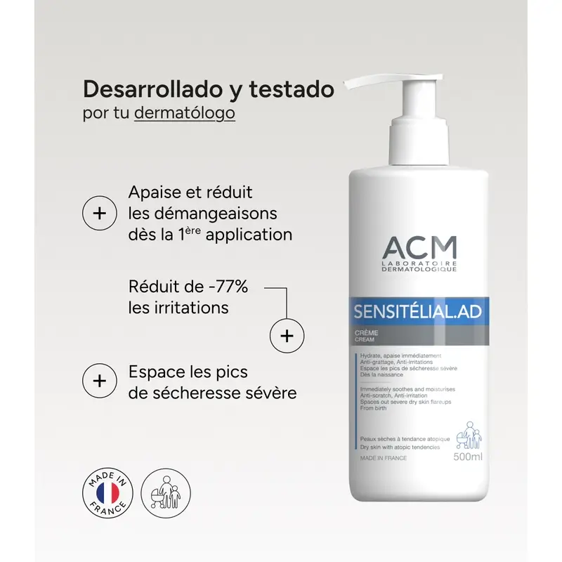 Acm Laboratoires Sensitelial.Ad Creme 500 Ml