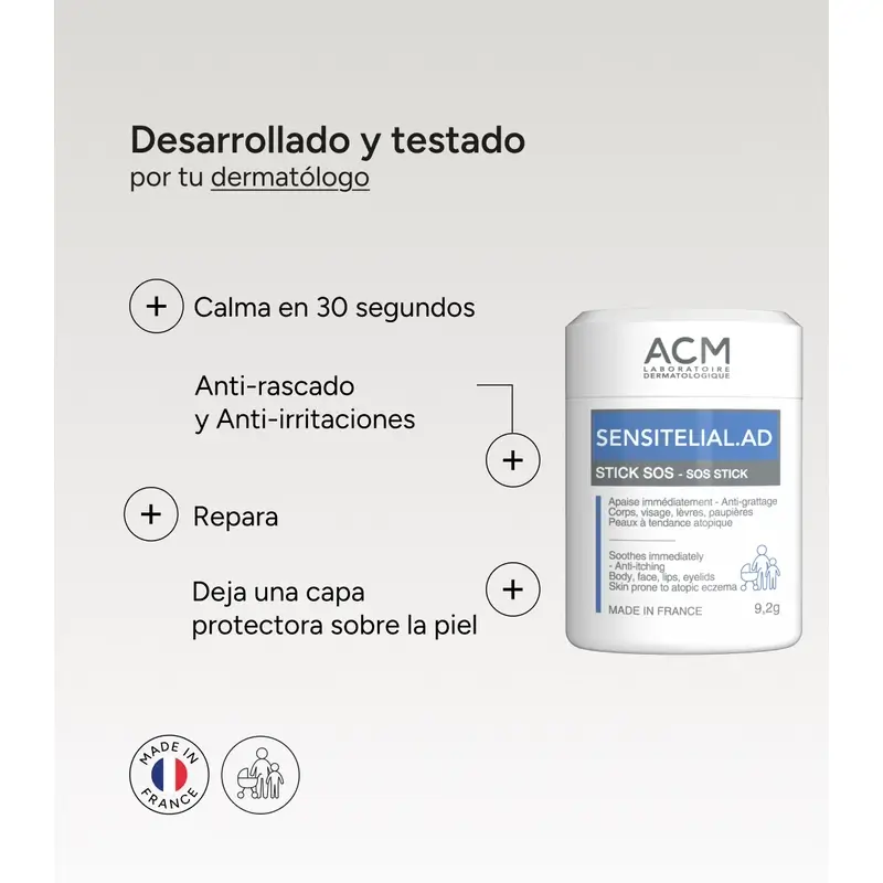 Acm Laboratoires Sensitelial.Ad Beruhigende Sos Stick, 9,2 Gramm